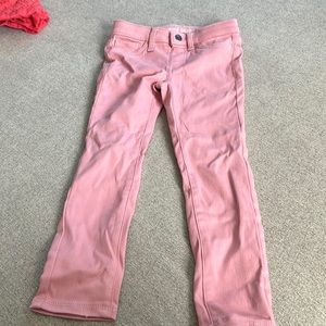 Girls pink stretch jeans